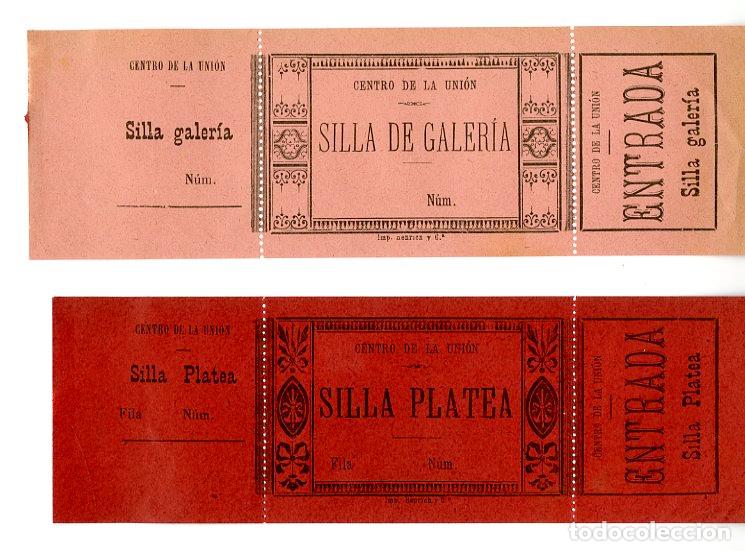 Entradas antiguas de conciertos: Dos entradas Centro de la Uni&oacute;n - Centro de la Uni&oacute;n