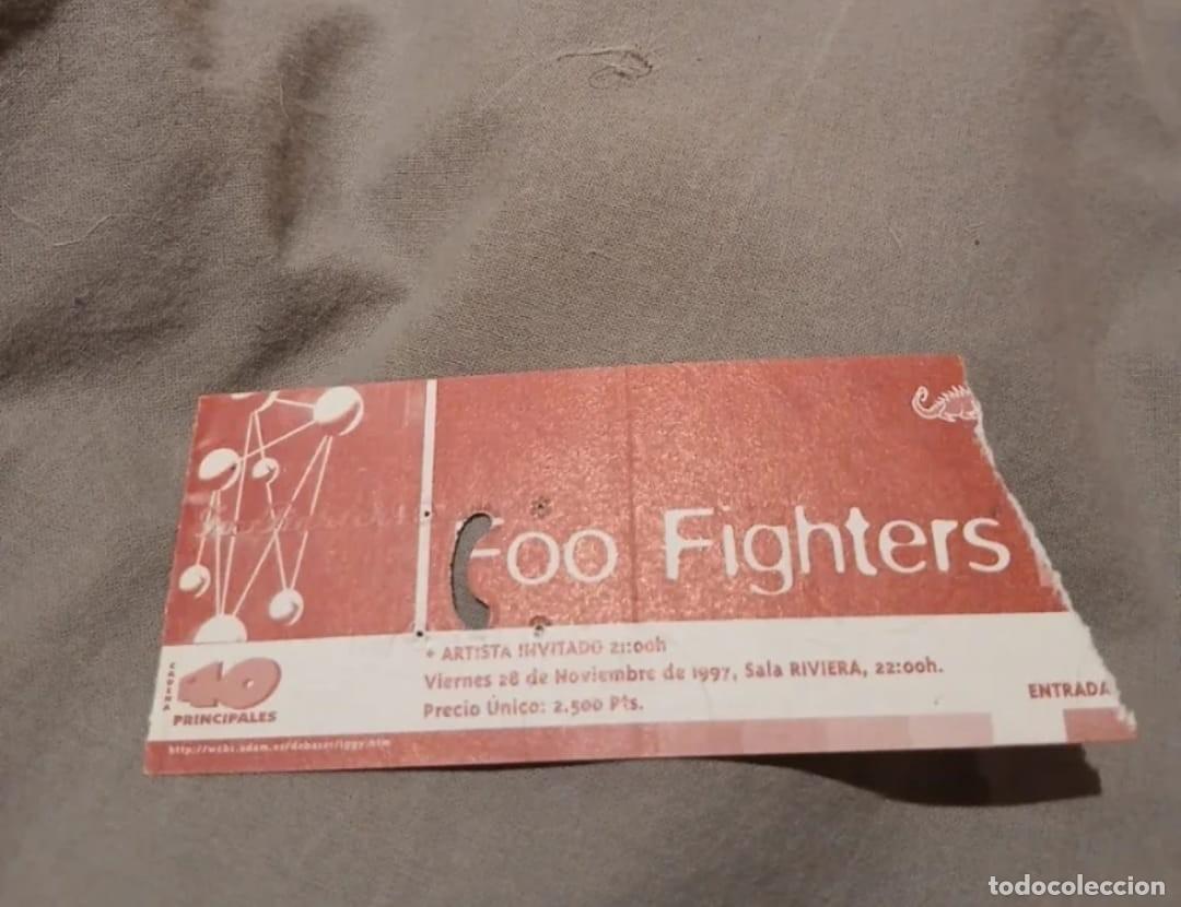 Entradas antiguas de conciertos: Ticket antiguo Foo Fighters 1997 Madrid - Foto 1