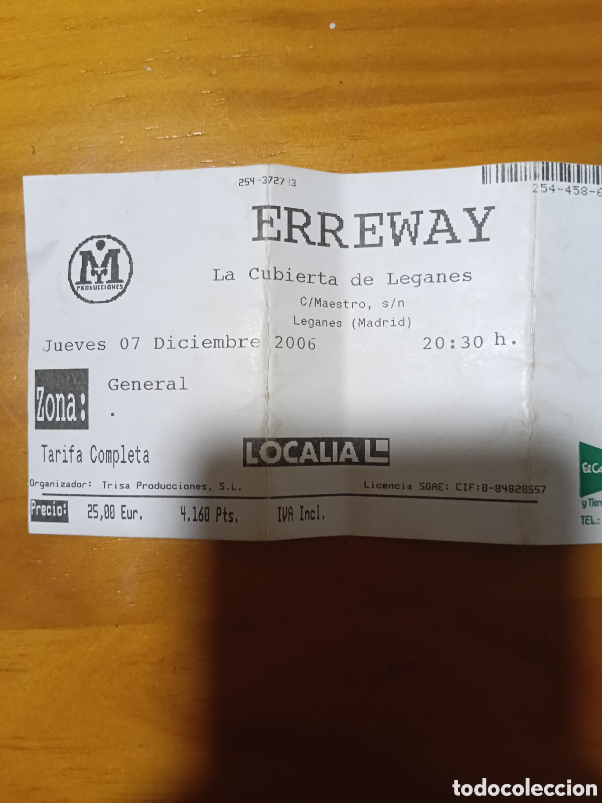 Entradas antiguas de conciertos: Erreway 2006 entrada - Foto 2