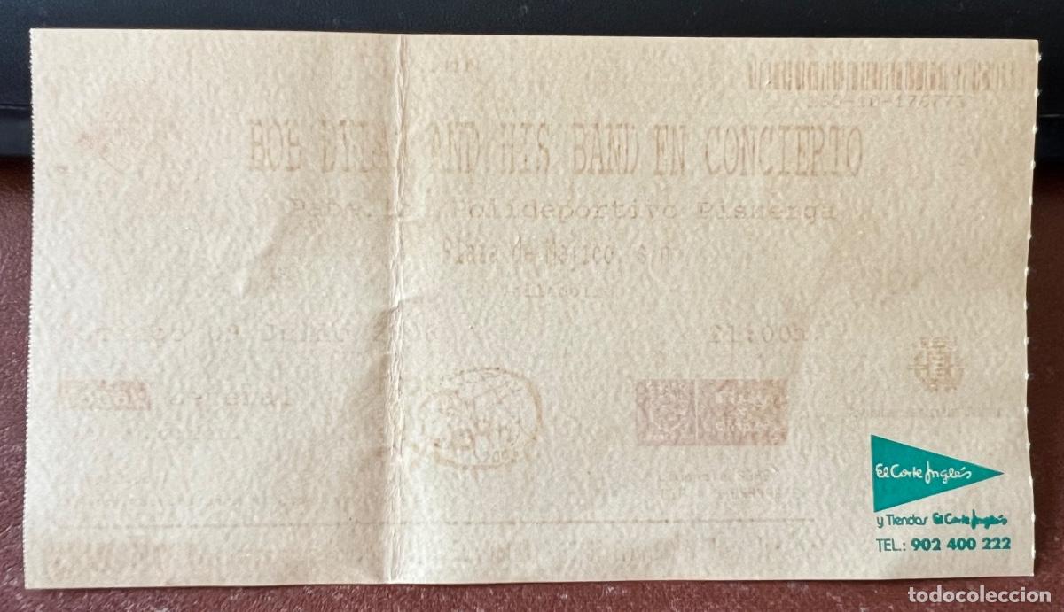 Entradas antiguas de conciertos: Entrada Bob Dylan and his Band en concierto - Polideportivo Pisuerga (Valladolid) 9 Julio 2006
