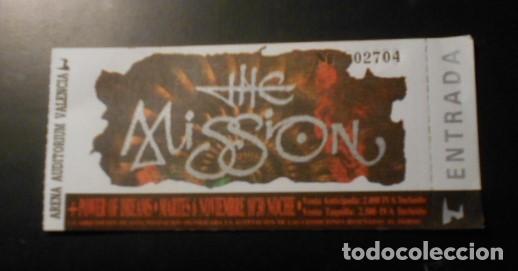 Entradas antiguas de conciertos: THE MISSION ENTRADA TICKET ORIGINAL 1990 ARENA VALENCIA AUDITORIUM SPAIN