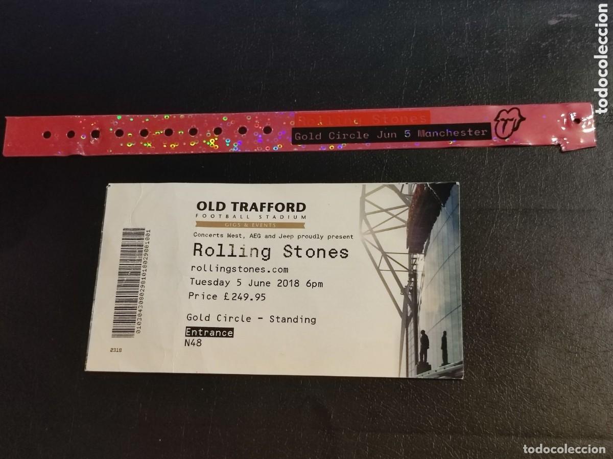 Biglietti di Concerti: Entrada rolling Stones mas pulsera concierto 2018 Old trafford - original
