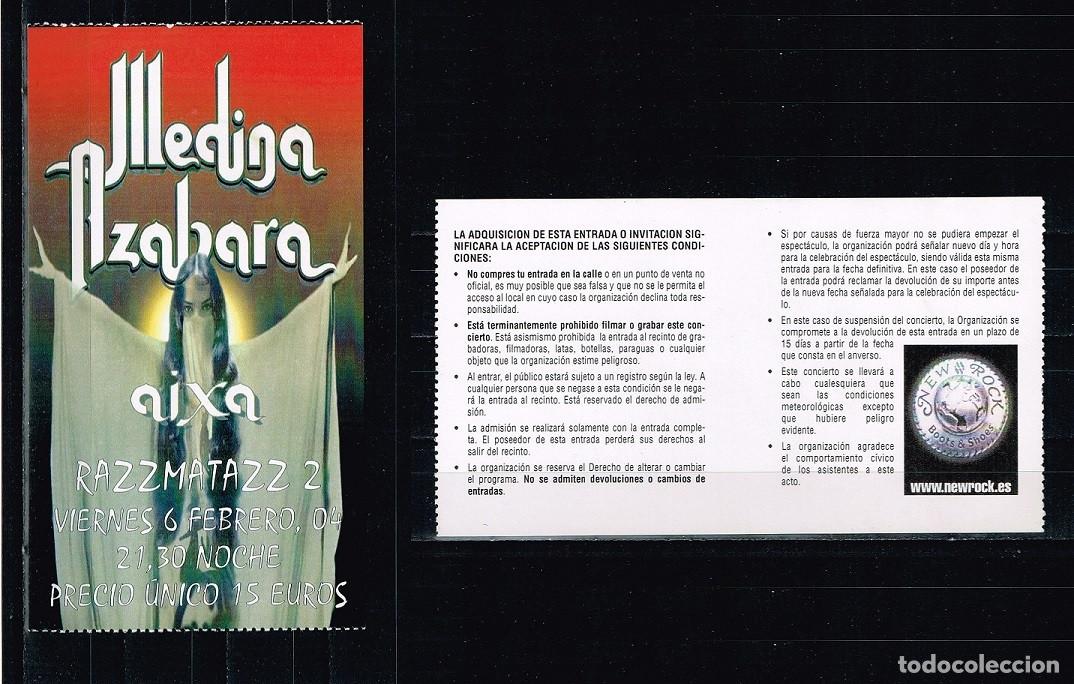 Tickets for concerts: Entrada Concierto Medina Azahara - Presentaci&oacute;n Disco 'Aixa' - A&ntilde;o 2004 - Barcelona