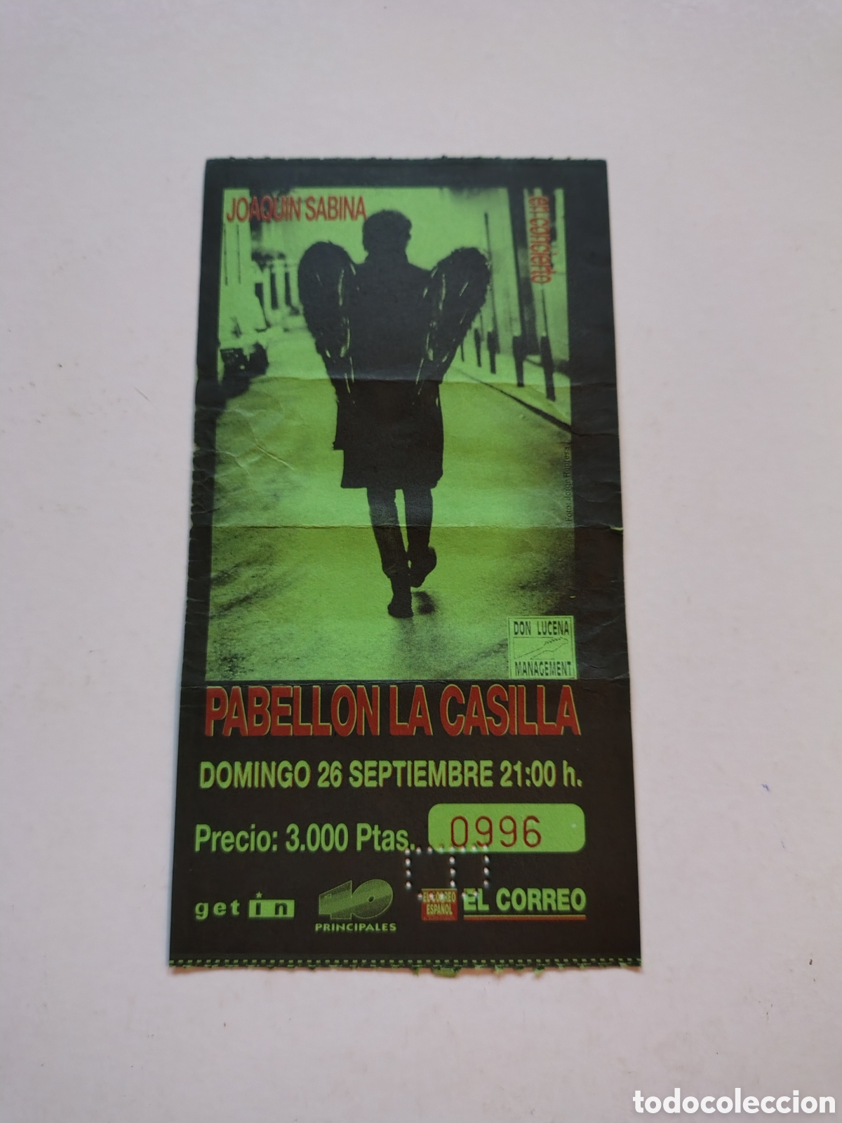 Tickets for concerts: JOAQU&Iacute;N SABINA EN CONCIERTO PABELL&Oacute;N LA CASILLA 26 SEPTIEMBRE