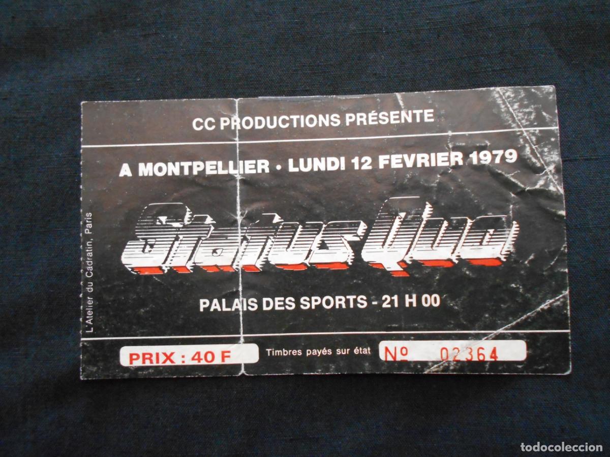 Entradas antiguas de conciertos: ENTRADA CONCIERTO STATUS QUO - Foto 1
