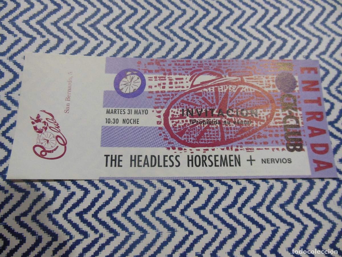 Tickets for concerts: THE HEADLESS HORSEMEN + NERVIOS ENTRADA DE CONCIERTO SALA ROCK CLUB MADRID - TICKET INVITACION