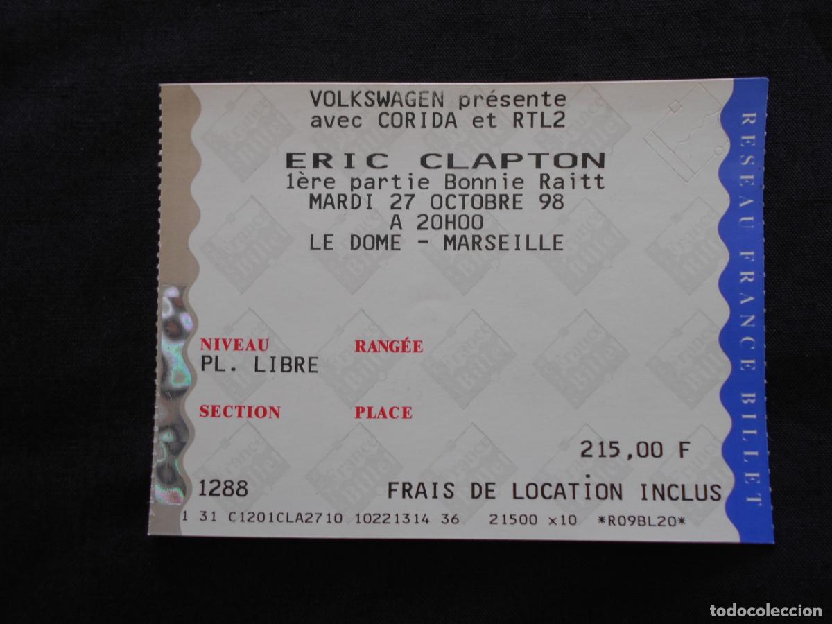 Entradas antiguas de conciertos: ENTRADA CONCIERTO ERIC CLAPTON - Foto 1