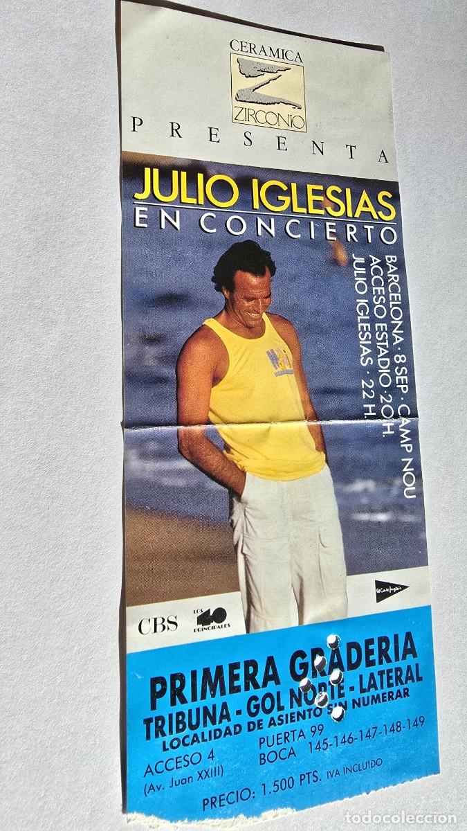Entradas antiguas de conciertos: ENTRADA CONCIERTO JULIO IGLESIAS - 1988