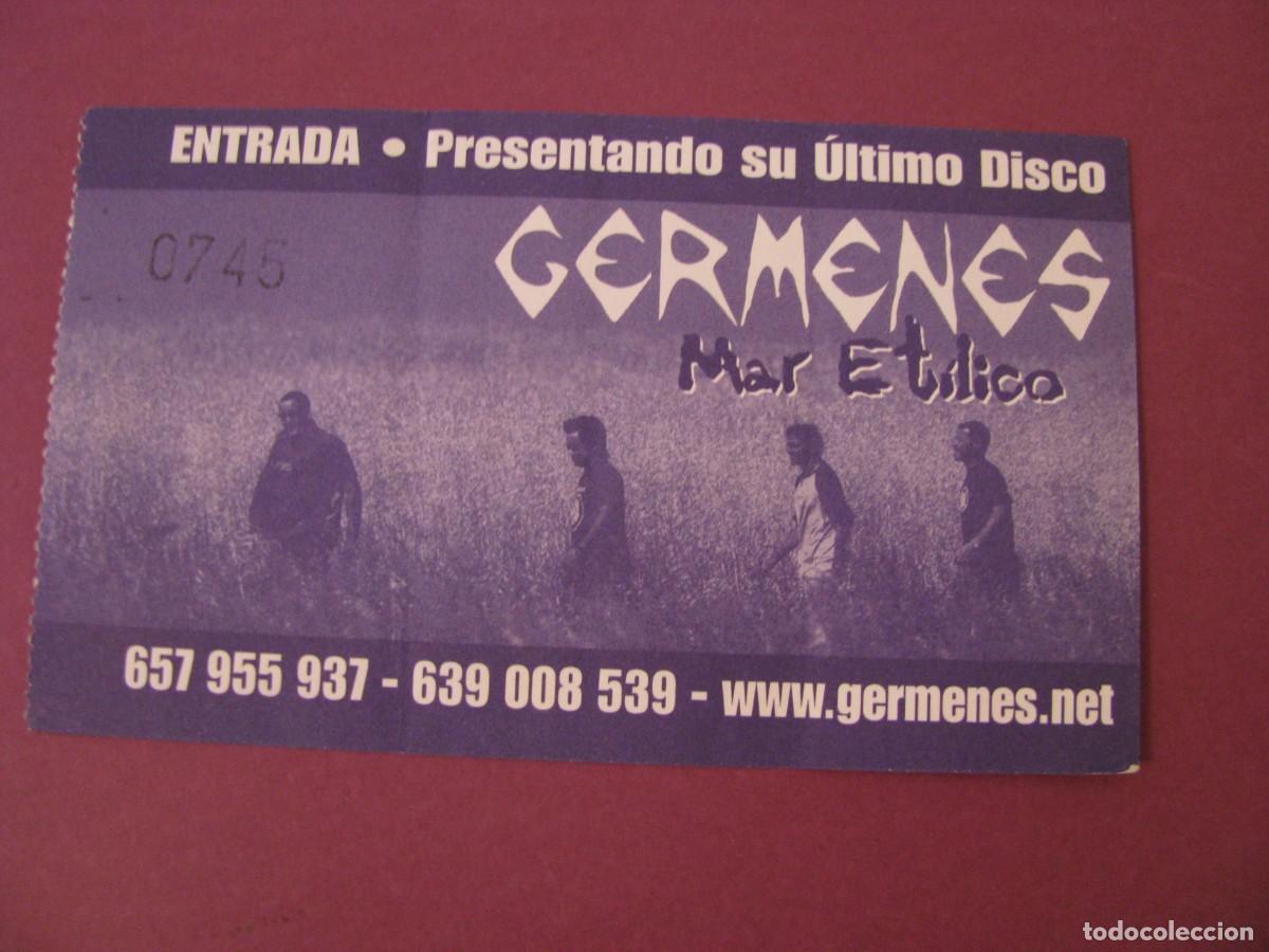Entradas antiguas de conciertos: G&Eacute;RMENES PUNK ROCK - ENTRADA NUMERADA Y FLYER ORIGINAL. MAR ET&Iacute;LICO. SEVILLA 2004