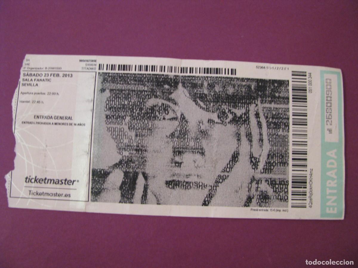 Entradas antiguas de conciertos: ENTRADA CONCIERTO HAMLET - SEVILLA 2013 - SALA FANATIC - GIRA AMNESIA METAL