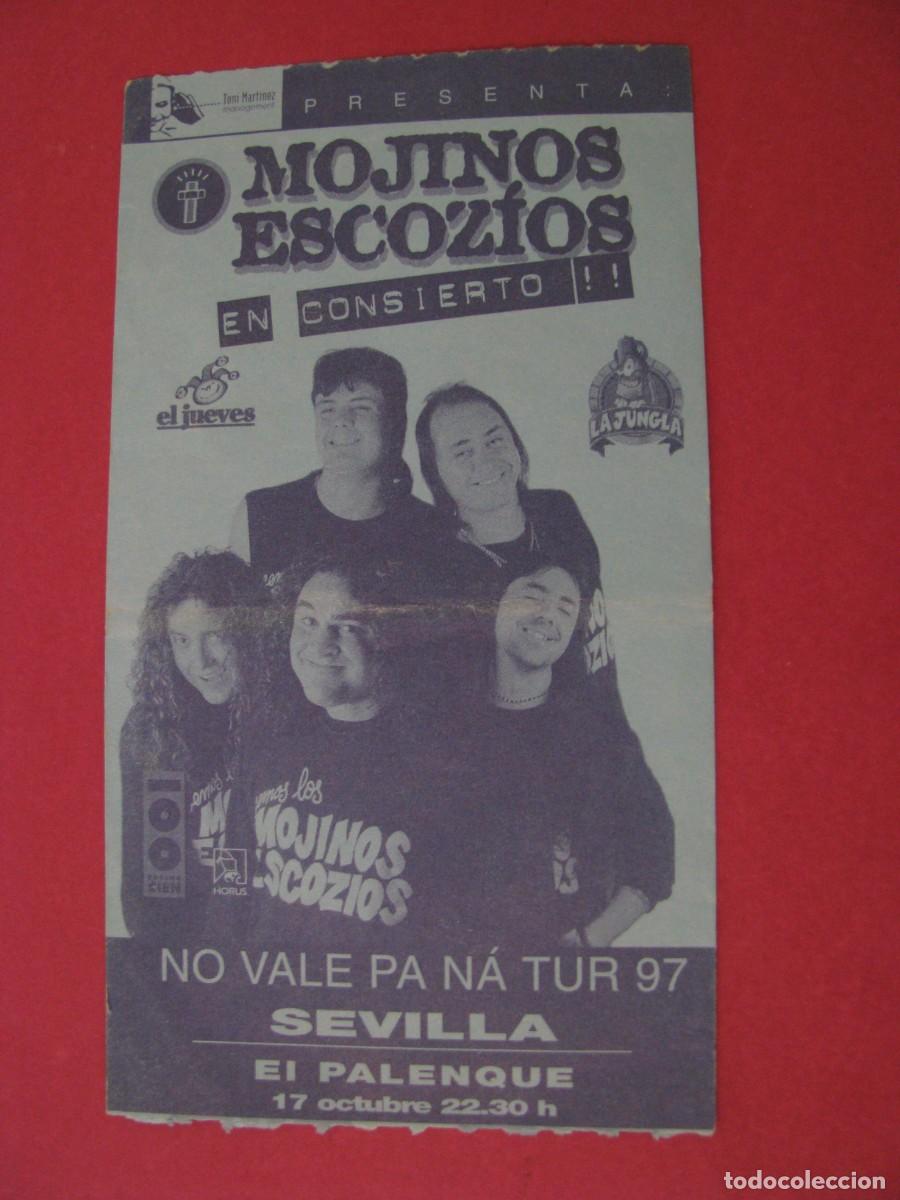 Entradas antiguas de conciertos: ENTRADA CONCIERTO MOJINOS ESCOZ&Iacute;OS SEVILLA 1997 - NO VALE PA N&Aacute; TUR - EL PALENQUE