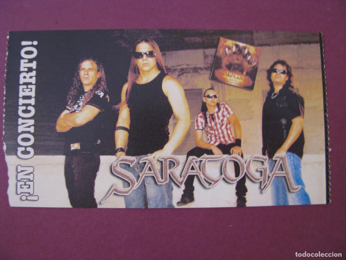 Entradas antiguas de conciertos: ENTRADA CONCIERTO SARATOGA.