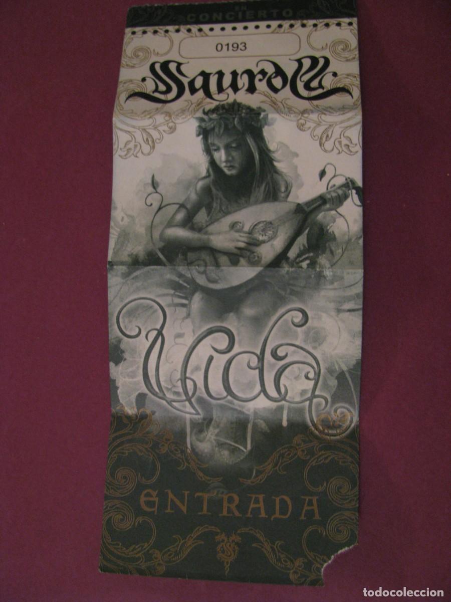 Entradas antiguas de conciertos: ENTRADA DE CONCIERTO DE SAUROM - GIRA VIDA 2012 / 2013 - MUSICA HEAVY ROCK