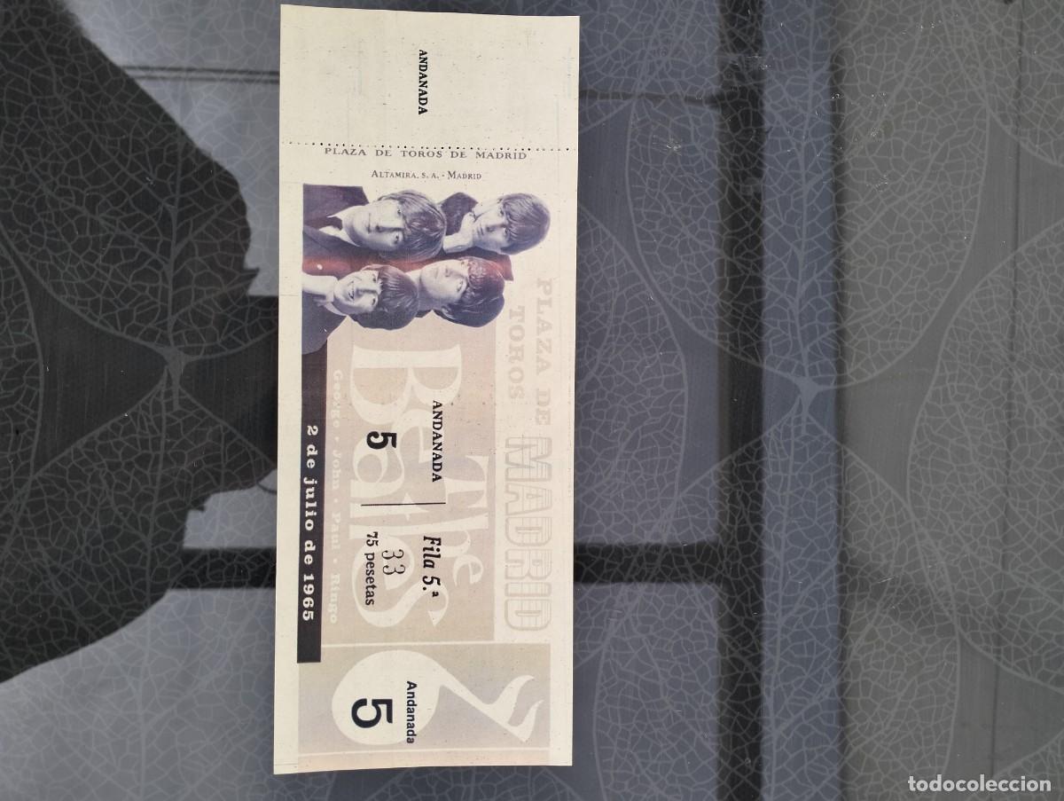 Entradas antiguas de conciertos: Reproducci&oacute;n de entrada beatles Madrid