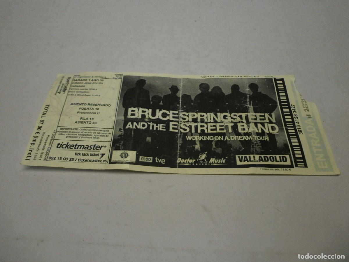 Entradas antiguas de conciertos: entrada bruce springsteen 1 agosto 2009 estadio jose zorrilla valladolid