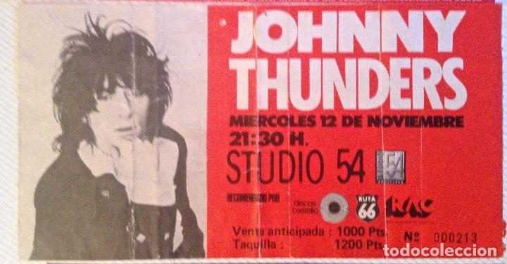JOHNNY THUNDERS ENTRADA BCN STUDIO 54 (Música - Entradas)