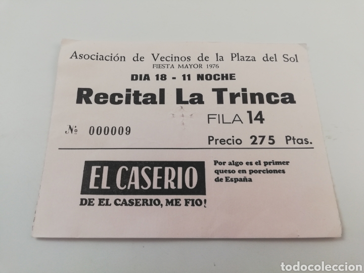 Entrada Concierto La Trinca Asociacion Vecinos Comprar Entradas