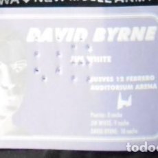 Entradas de Conciertos: DAVID BYRNE ENTRADA TICKET ORIGINAL CONCIERTO VALENCIA 1998 SIN USAR. Lote 169341136