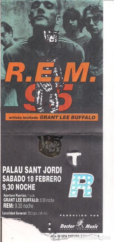 r.e.m. , en el palau sant jordi 18/01/95 artist Buy Concert Tickets at todocoleccion - 184563530