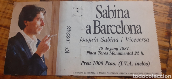 Entrada Sabina A Barcelona Comprar Entradas De Conciertos En Todocoleccion