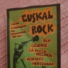 Biglietti di Concerti: EUSKAL ROCK: ANTIGUA ENTRADA CONCIERTO KORTATU LA POLLA PAIS VASCO OPORTUNIDAD COLECCIONISTAS. Lote 222483088