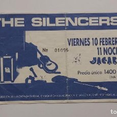 Entradas de Conciertos: ENTRADA THE SILENCERS MADRID FEBRERO 1989 SALA JACARA. Lote 321511073