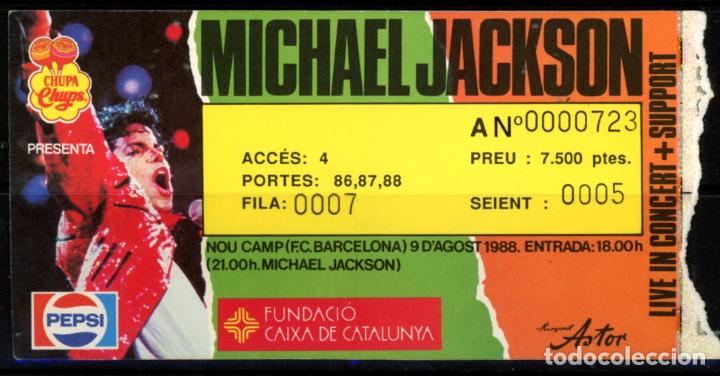 Entrada concierto michael jackson - nou camp ba - Vendido en Subasta