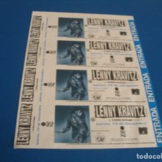 Biglietti di Concerti: LENNY KRAVITZ 4 ENTRADAS PRUEBAS DEL PROMOTOR SIN NUMERAR MADRID PROMOTER PROOFS. Lote 343427693