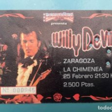 Billets de concerts: ENTRADA CONCIERTO VILLY DEVILLE - 25 FEBRERO 1994 - ZARAGOZA. Lote 358918280