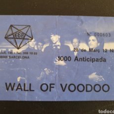 Entradas de Conciertos: ENTRADA CONCIERTO EN BARCELONA. WALL OF VOODOO. MARZO 1986. Lote 362166710