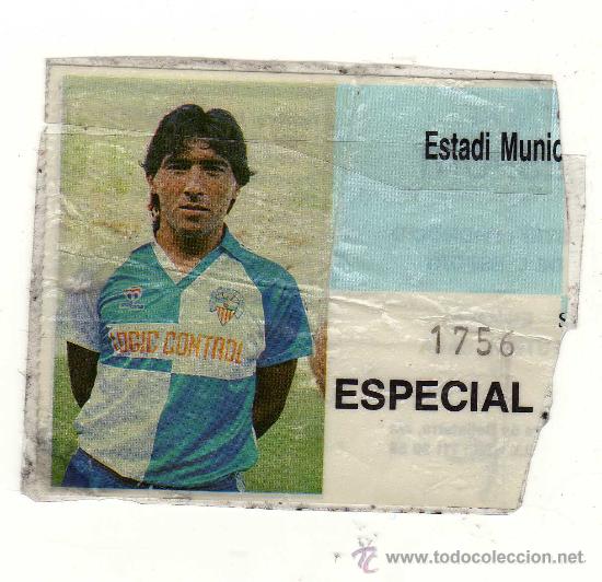 Sammelleidenschaft Sport: ORLANDO GIM&Eacute;NEZ (entrada partido c.e. sabadell vs r.c.d. espanyol 8/11/1986)