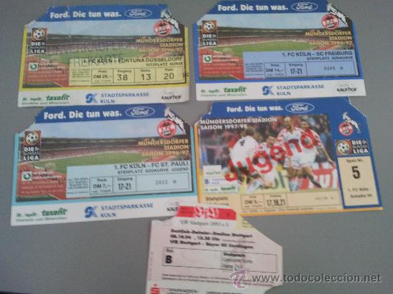 Coleccionismo deportivo: Lote 5 entradas Bundesliga Alemania
