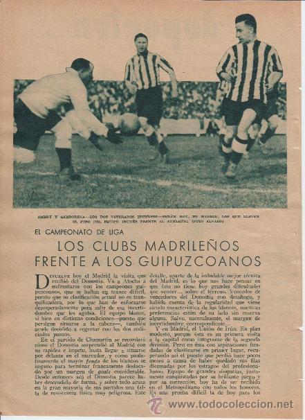Collezionismo sportivo: REPORTAJE. 3 HOJAS. F&Uacute;TBOL. JORNADA 11. TEMP. 1932-1933. IRUN, ATHLETIC CLUB, MENDIZORROZA.
