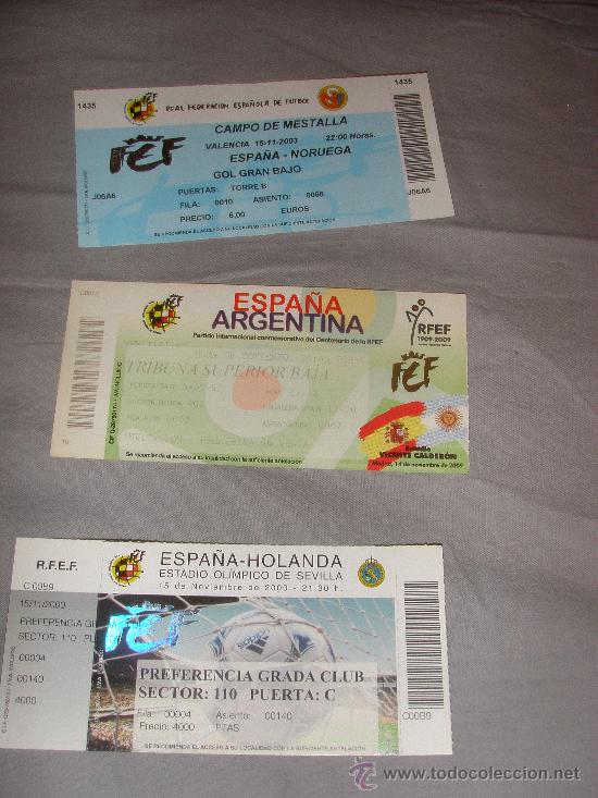 Entradas españa vs noruega