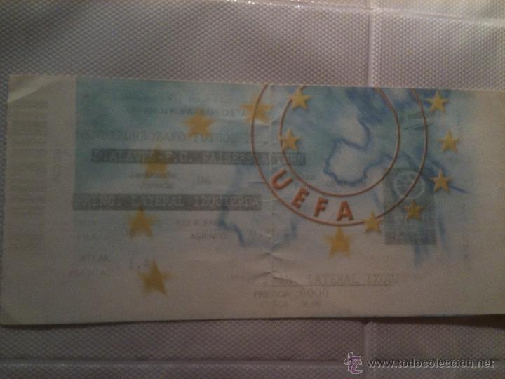 Coleccionismo deportivo: ENTRADA TICKET ALAVES KAISERSLAUTERN UEFA 2000 2001 EUROPA LEAGUE