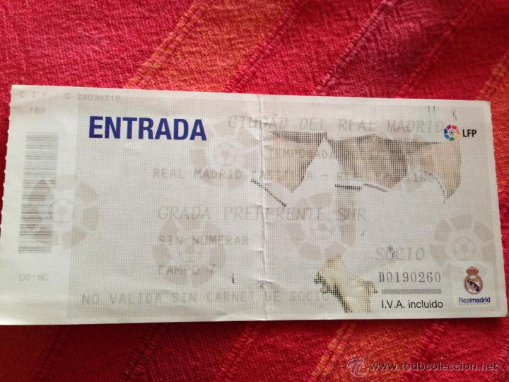 Coleccionismo deportivo: R4174 ENTRADA TICKET REAL MADRID CASTILLA SPORTING GIJON LIGA 2005 2006