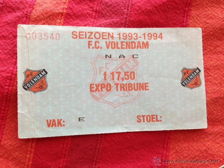 Collezionismo sportivo: R2976 ENTRADA TICKET FC VOLENDAM 1993 1994