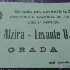 Coleccionismo deportivo: ENTRADA LEVANTE - ALZIRA 1982-1983. Lote 44732008