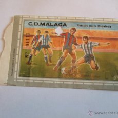Coleccionismo deportivo: ENTRADA FUTBOL - ESTADIO DE LA ROSALEDA - C.D. MALAGA 