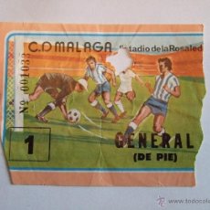 Coleccionismo deportivo: ENTRADA FUTBOL - ESTADIO DE LA ROSALEDA - C.D. MALAGA 