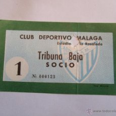 Coleccionismo deportivo: ENTRADA FUTBOL - ESTADIO DE LA ROSALEDA - CLUB DEPORTIVO MALAGA
