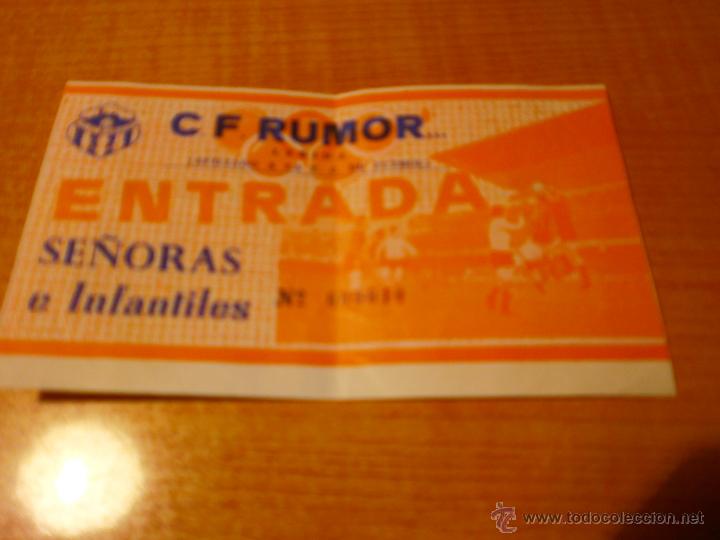 Collezionismo sportivo: ENTRADA DE FUTBOL C.F. RUMOR ENTRADA SE&Ntilde;ORAS E INFANTILES LERIDA