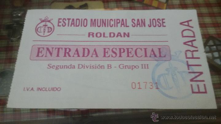 Sammelleidenschaft Sport: ENTRADA DE FUTBOL ESTADIO MUNICIPAL SAN JOSE - ROLDAN
