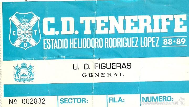 Sports collectibles: 25/6/1989:CD Tenerife-UD Figueras.Heliodoro Rodr&iacute;guez L&oacute;pez.General De Pi&eacute;.J.38,2&ordf; Divisi&oacute;n.