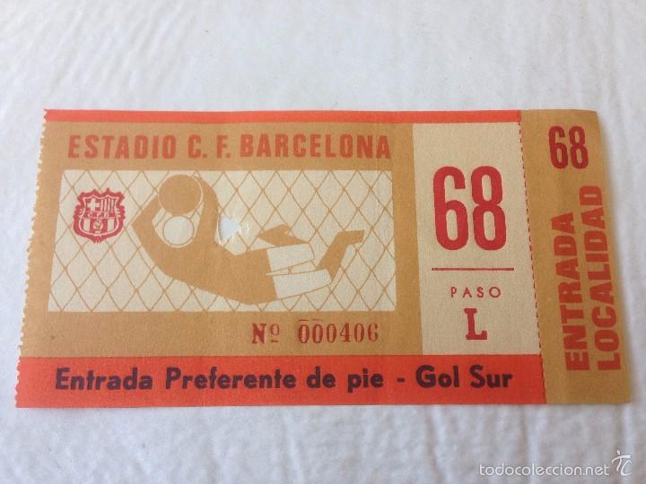 Collezionismo sportivo: R384 ENTRADA TICKET BARCELONA MALAGA LIGA 1974 1975