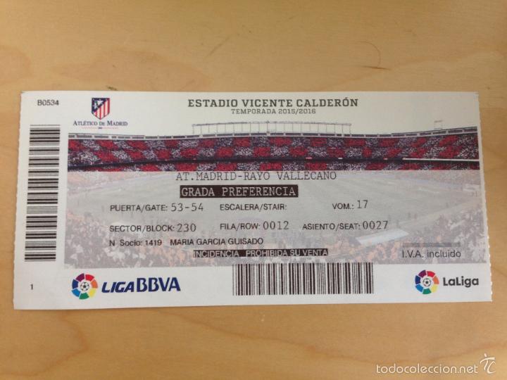 Entradas rayo atletico de madrid