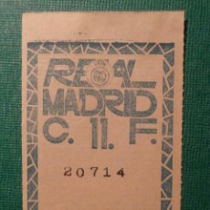 Coleccionismo deportivo: REAL MADRID - CUPÓN / ENTRADA SOCIO MES 11 - NOVIEMBRE 1957 -