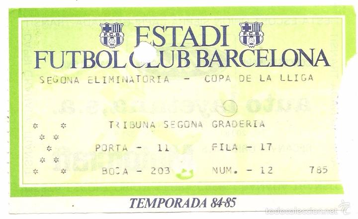 Collezionismo sportivo: F&uacute;tbol Club Barcelona. Copa de la Lliga 1984-85