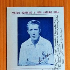 Coleccionismo deportivo: CURIOSA ENTRADA PARTIDO HOMENAJE A JUAN ANTONIO PIÑA. REAL MADRID. FUTBOL, CAMPO CHAMARTIN 1948. Lote 77798893