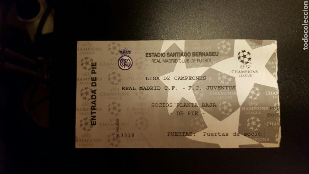 Collectionnisme sportif: Entrada Champions Madrid - Juventus